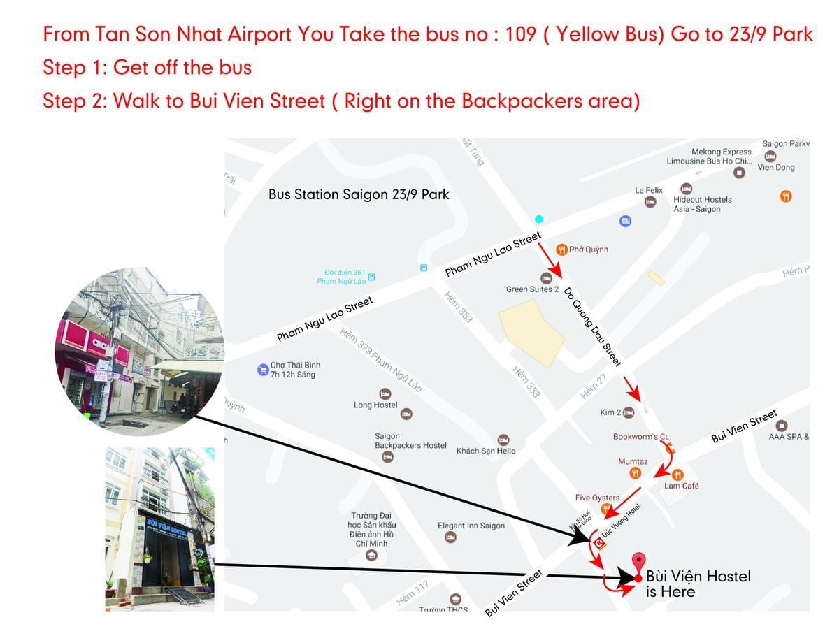 ho chi minh bus 109 mappa del percorso