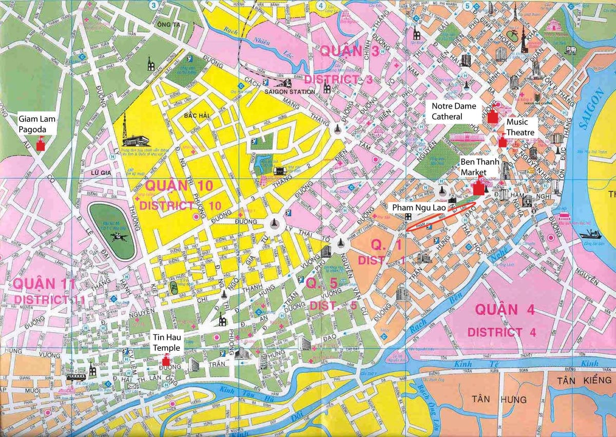 saigon distretto mappa