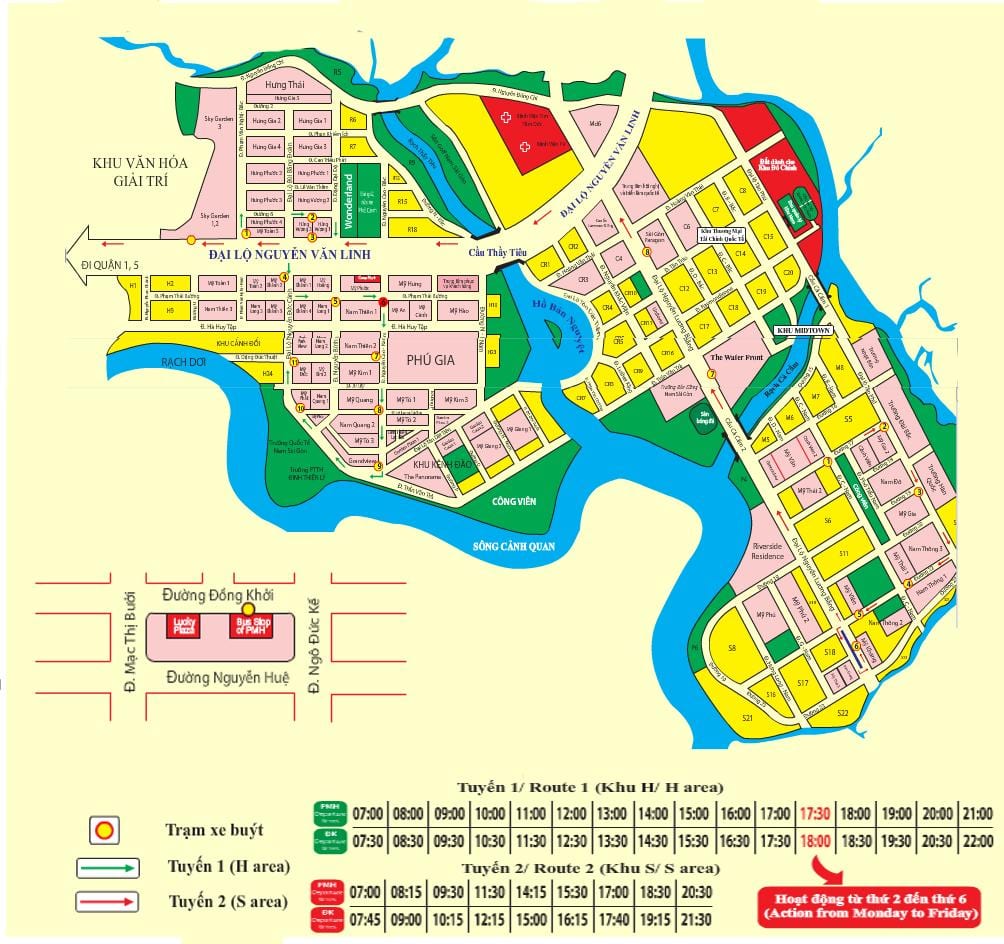 saigon bus mappa