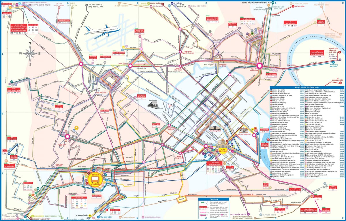 ho chi minh city mappa di autobus
