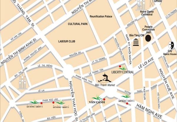 Mappa di mercato di ben thanh