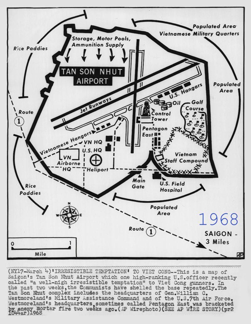 Mappa di saigon 1968