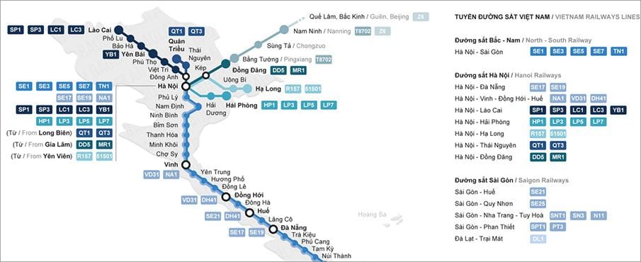 la stazione ferroviaria di ho chi minh city la mappa