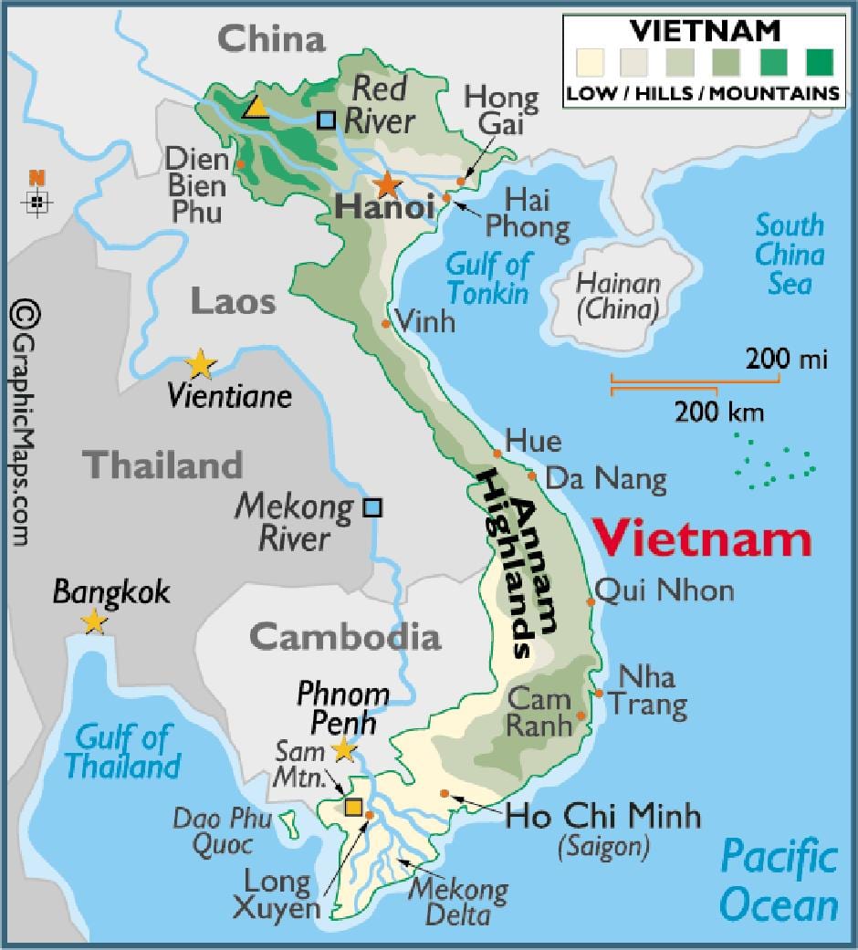 Mappa di saigon