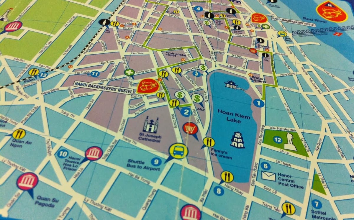 ho chi minh tour a piedi mappa