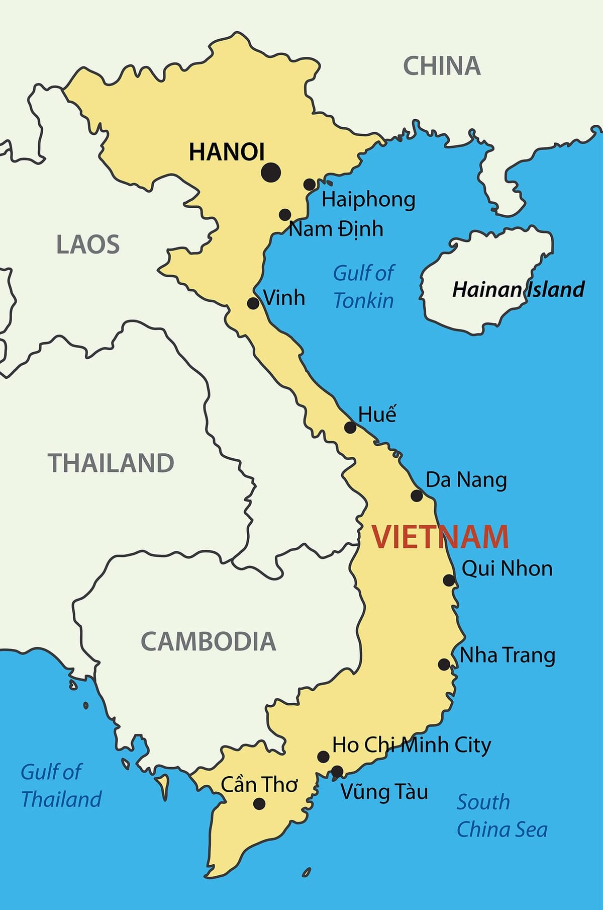 Mappa di saigon, vietnam
