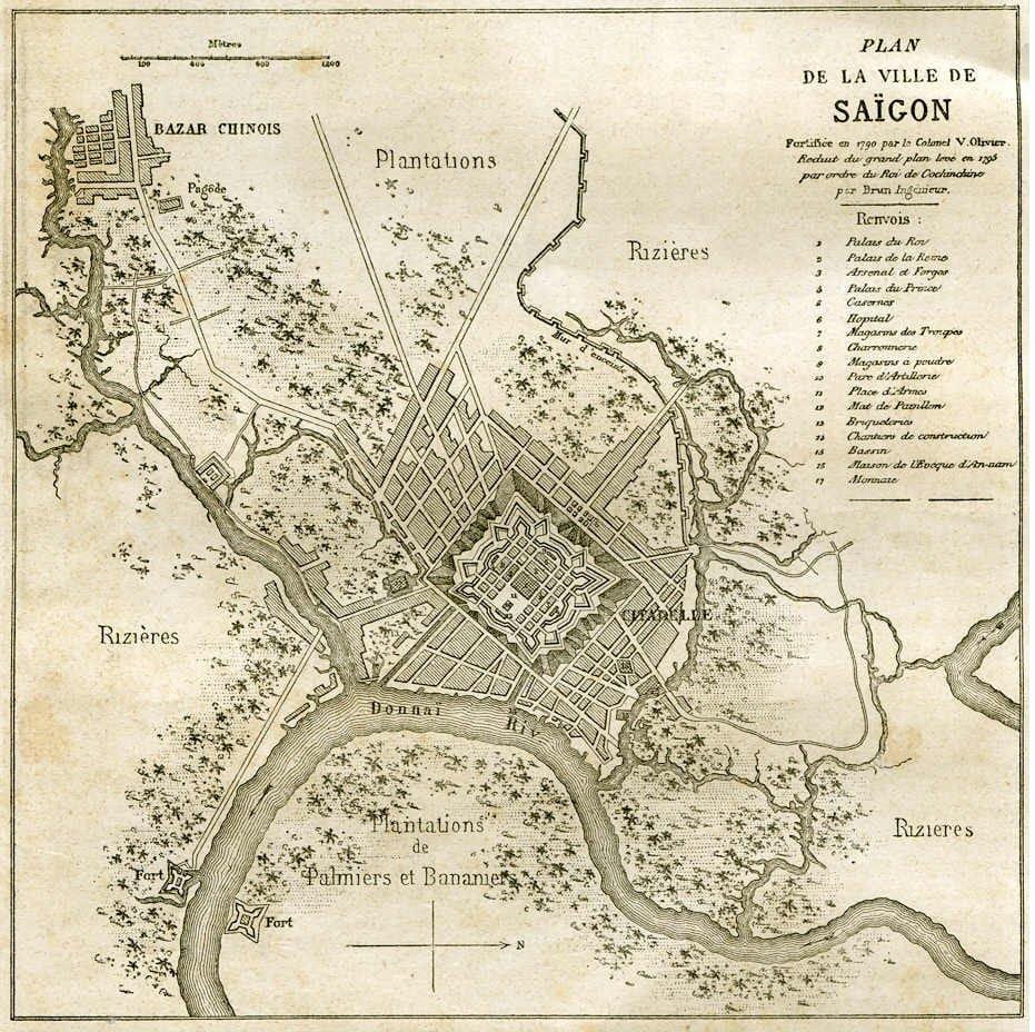 Mappa di vecchia saigon