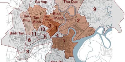 Distretto mappa saigon