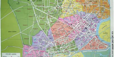 Mappa della città di ho chi minh strada