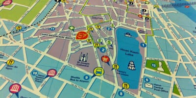Ho chi minh tour a piedi mappa